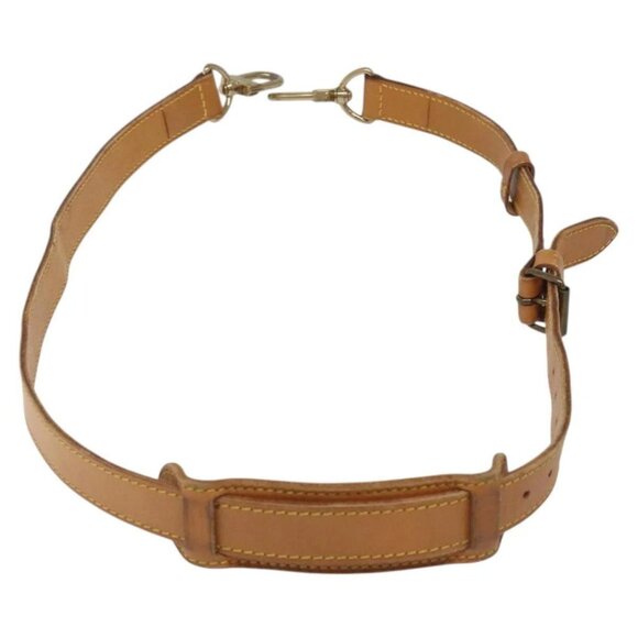 LOUIS VUITTON Adjustable Shoulder Strap Leather 32.3""-39.8"" Beige Auth IN067 - Picture 1 of 11